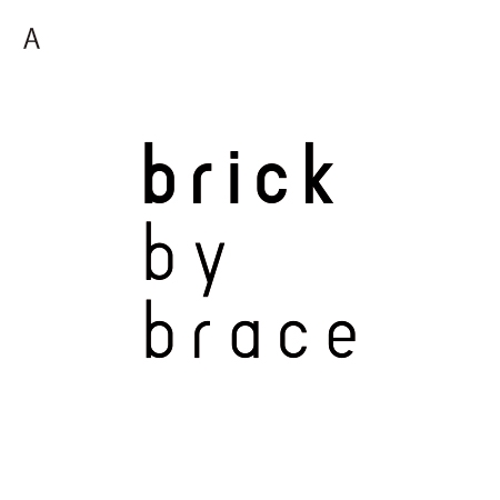 alne-cat (alne-cat)さんの美容室「brick by brace（ブリックバイブレイス）」のロゴへの提案