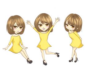 めたこ (miklie13)さんの女性モデル・タレントのキャラクターデザインへの提案