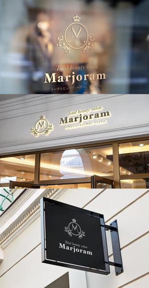 株式会社ガラパゴス (glpgs-lance)さんのエステ Total beauty salon 『marjoram』のロゴへの提案