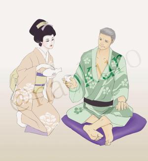 naokuro (naokuro)さんの着物姿の女性の美人画制作の依頼への提案