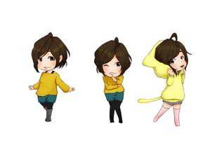 さんの女性モデル・タレントのキャラクターデザインへの提案