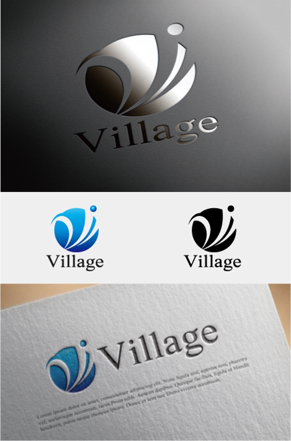 IT企業「株式会社village」のロゴ作成