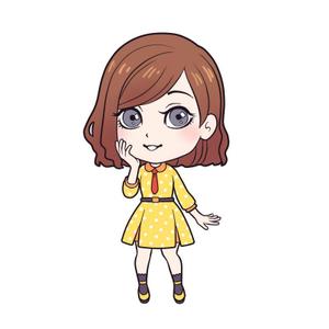 NoC (chi09)さんの女性モデル・タレントのキャラクターデザインへの提案