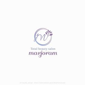 shirokuma_design (itohsyoukai)さんのエステ Total beauty salon 『marjoram』のロゴへの提案