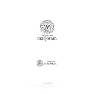 onesize fit’s all (onesizefitsall)さんのエステ Total beauty salon 『marjoram』のロゴへの提案