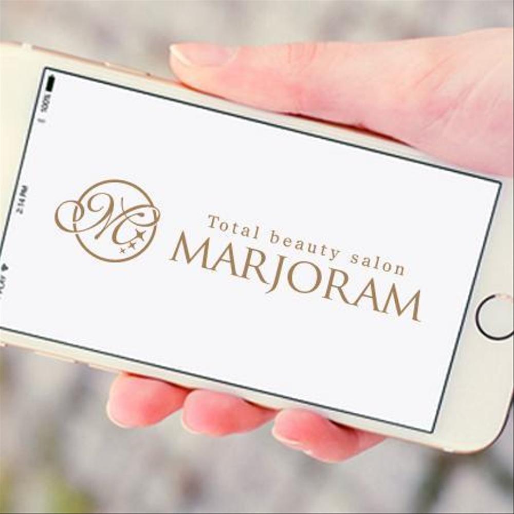 エステ Total beauty salon 『marjoram』のロゴ