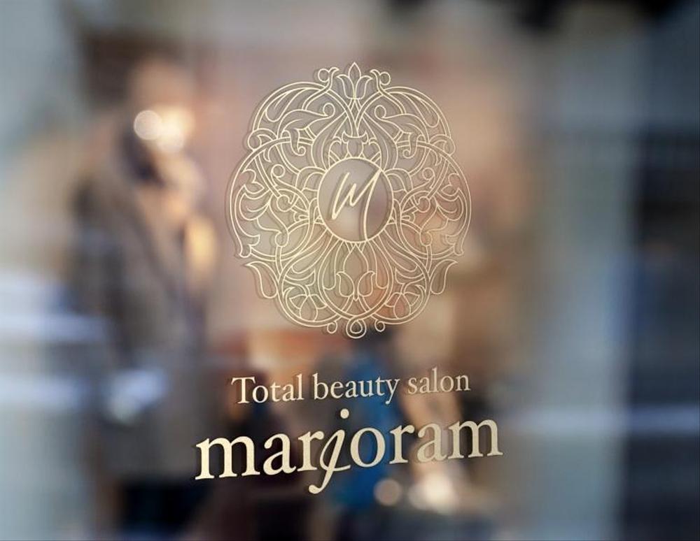 エステ Total beauty salon 『marjoram』のロゴ