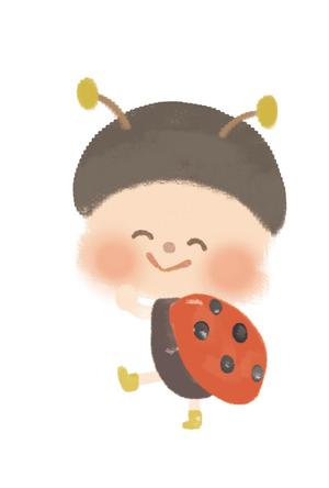 えほんポケット (sara2014)さんのえがおのてんとうむし　イラストへの提案