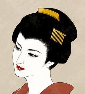 カンヨウ ()さんの着物姿の女性の美人画制作の依頼への提案