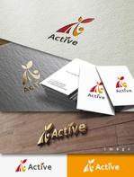 late_design ()さんのシニアフィットネス「Active」のロゴへの提案