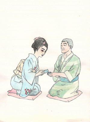 折儺 (OlenaPanchenko)さんの着物姿の女性の美人画制作の依頼への提案