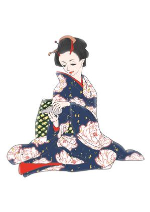yasueN ()さんの着物姿の女性の美人画制作の依頼への提案