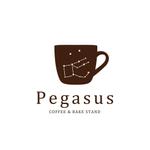 ちいさなデザインやさん chikap (kokecoco2)さんのスペシャルティコーヒーと焼き菓子、ランチのお店『Pegasus』のロゴへの提案