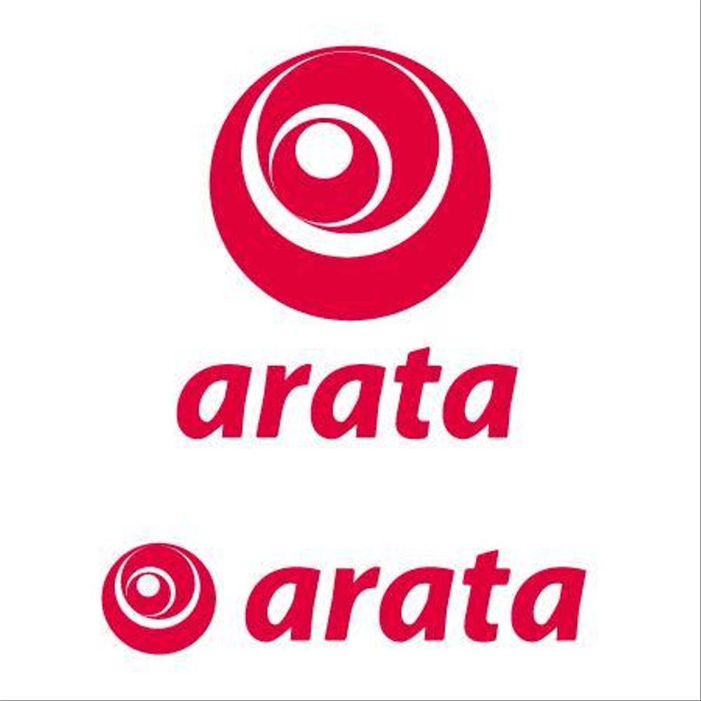 「arata」のロゴ作成