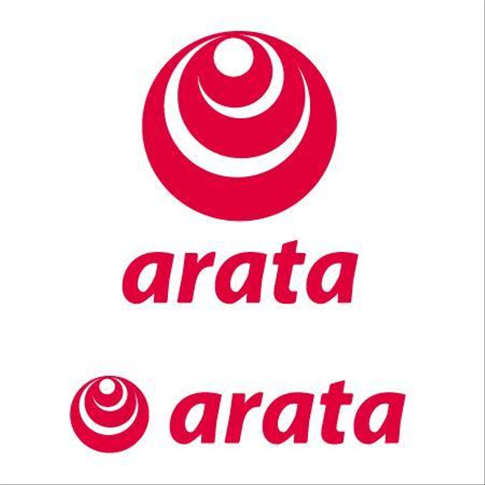 「arata」のロゴ作成