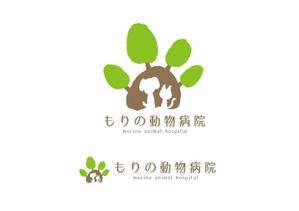 marukei (marukei)さんの動物病院　「もりの動物病院」のロゴへの提案