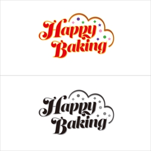 u164 (u164)さんのフルーツ酵母専門パン教室「Happy Baking」のロゴへの提案