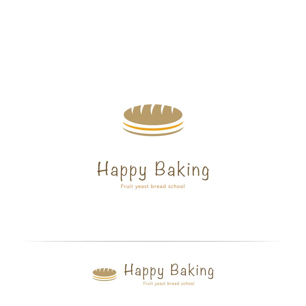 フルーツ酵母専門パン教室「Happy Baking」のロゴ