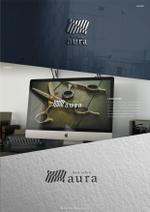 BlueGreen Design (BlueGreen_design_inc)さんの美容室「aura」のロゴへの提案