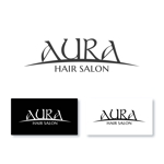M+DESIGN WORKS (msyiea)さんの美容室「aura」のロゴへの提案