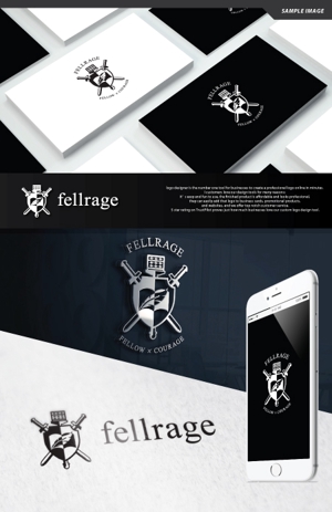 take5-design (take5-design)さんのビジネスバッグブランドfellrageのロゴへの提案