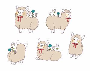 ふみこ (fumiko0510)さんのあるぱかのキャラクターデザインへの提案
