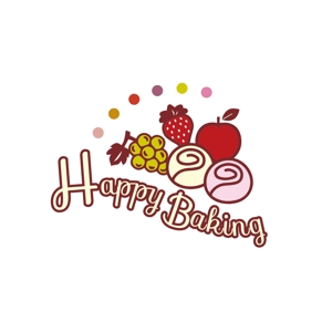 KOZ-DESIGN (saki8)さんのフルーツ酵母専門パン教室「Happy Baking」のロゴへの提案