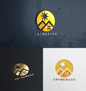 utamaru (utamaru)さんの不動産業者　「天惠不動産株式会社」のロゴへの提案