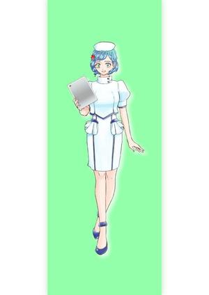 もめんたむ ()さんのAIっぽい聡明なそうな女性のナースのキャラクターデザインへの提案