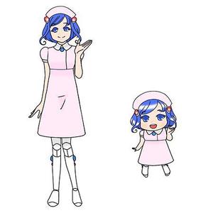 コゴタインドゥール (cogota)さんのAIっぽい聡明なそうな女性のナースのキャラクターデザインへの提案