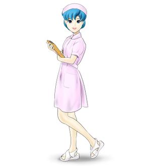 うさぎいち (minagirura27)さんのAIっぽい聡明なそうな女性のナースのキャラクターデザインへの提案