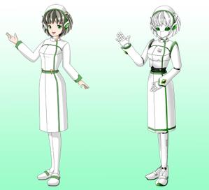 irohacya (irohacya)さんのAIっぽい聡明なそうな女性のナースのキャラクターデザインへの提案