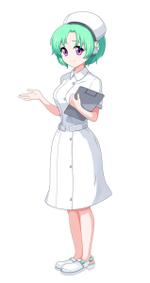 川崎ゆうた (YutaMork)さんのAIっぽい聡明なそうな女性のナースのキャラクターデザインへの提案