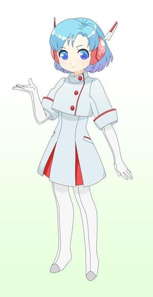 akako (yellowfrog)さんのAIっぽい聡明なそうな女性のナースのキャラクターデザインへの提案