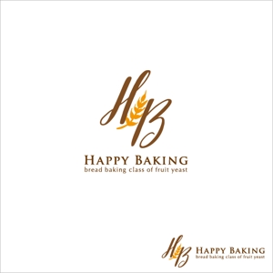 Galsia design (zeacocat86)さんのフルーツ酵母専門パン教室「Happy Baking」のロゴへの提案