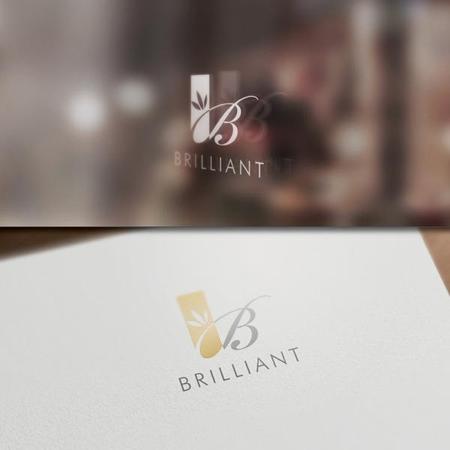 late_design ()さんのガラス製品・お花が並ぶお店　「BRILLIANT」のロゴへの提案