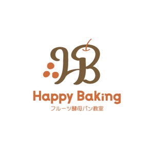 douminko (douminko)さんのフルーツ酵母専門パン教室「Happy Baking」のロゴへの提案