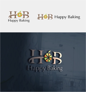 drkigawa (drkigawa)さんのフルーツ酵母専門パン教室「Happy Baking」のロゴへの提案