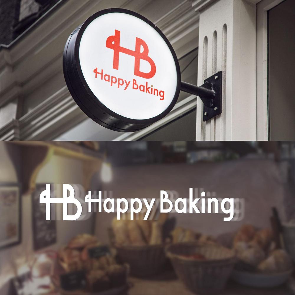 フルーツ酵母専門パン教室「Happy Baking」のロゴ