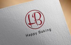 k_lab (k_masa)さんのフルーツ酵母専門パン教室「Happy Baking」のロゴへの提案