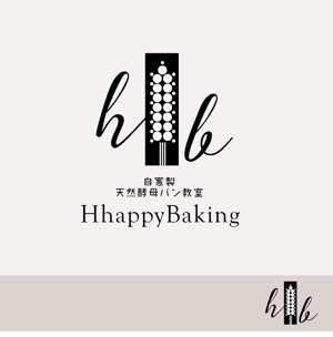 Design co.que (coque0033)さんのフルーツ酵母専門パン教室「Happy Baking」のロゴへの提案