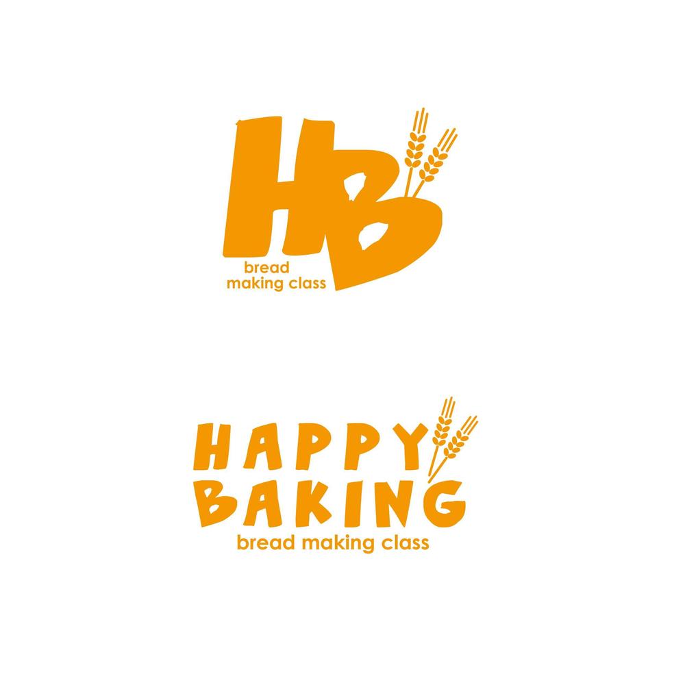 フルーツ酵母専門パン教室「Happy Baking」のロゴ