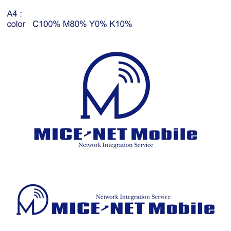 Mizumoto (kmizumoto)さんのインターネットサービス「MICE-NET」のロゴへの提案