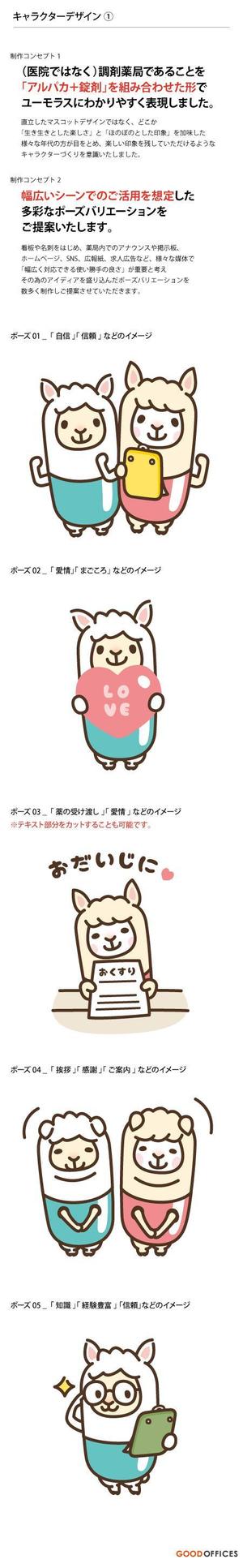 GOOD_OFFICES (GOOD_OFFICES)さんのあるぱかのキャラクターデザインへの提案