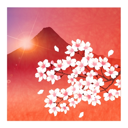 自社サイトのアイコンで使用する 桜 と 冨士山 のイラストの依頼 外注 看板 のぼりデザインの仕事 副業 クラウドソーシング ランサーズ Id