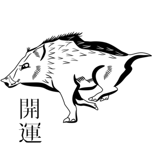 貴志幸紀 (yKishi)さんの2019年干支（亥）のイラスト依頼【動物】【和風】への提案