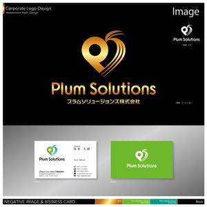 Bash_Design (Bash_Design)さんのシステムエンジニアリング会社　「プラムソリューションズ株式会社」のロゴ（商標登録予定なし）への提案