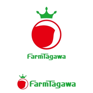 さんの「Farm Tagawa」のロゴ作成への提案