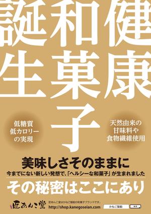 worker (worker1311)さんの低糖質和菓子の宣伝ポスターデザインへの提案