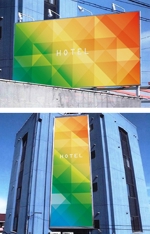 sj-design (mtds)さんのホテル建物外壁看板及び入口看板デザインへの提案